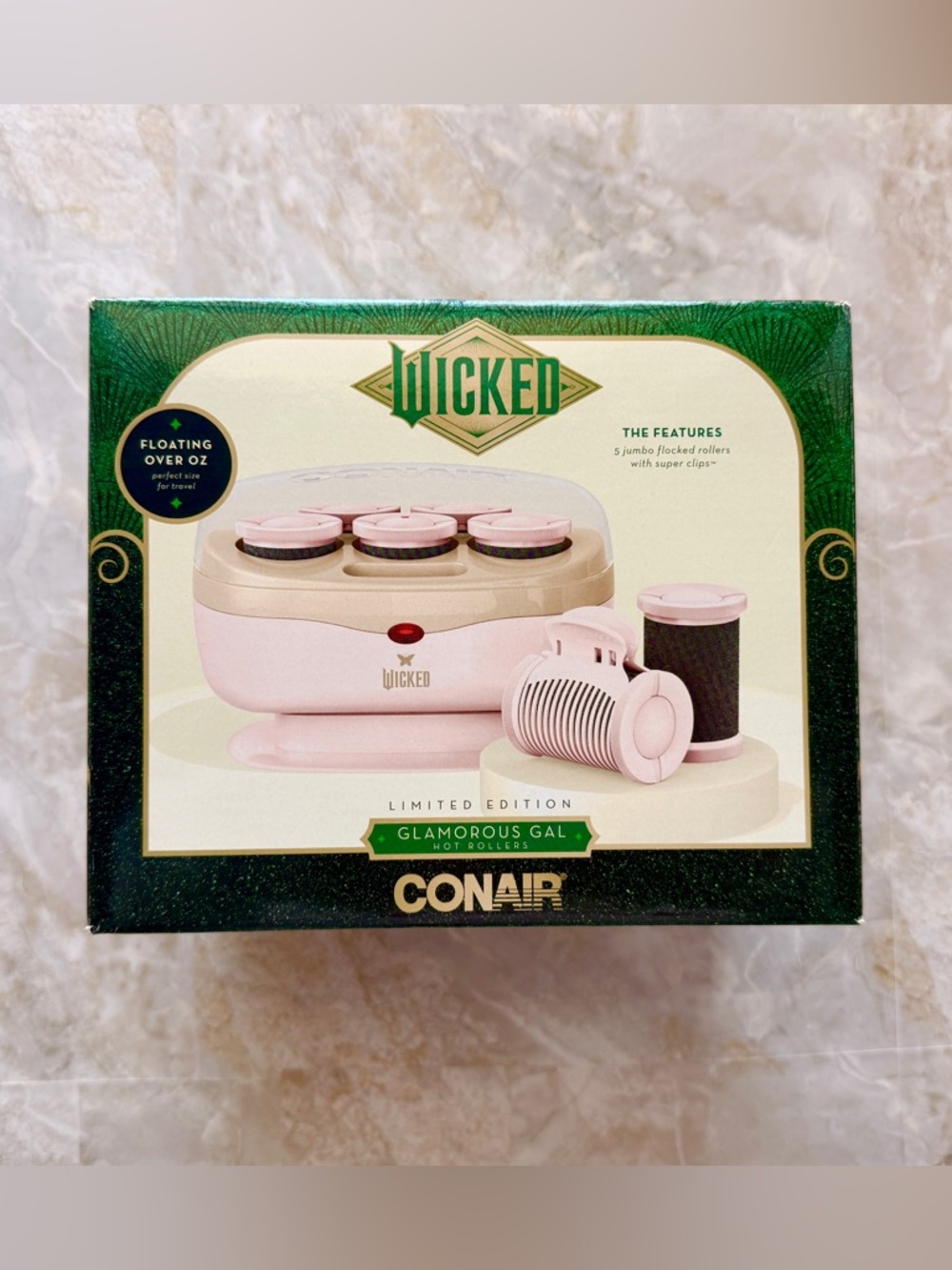 Conair Wicked Limited Edition Glamorous Gal Hot Rollers Set Pink Jumbo New